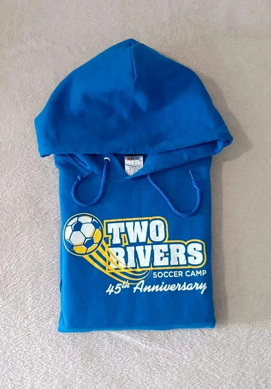 Sudadera con capucha azul Jerzees NuBlend Talla S – photo 12